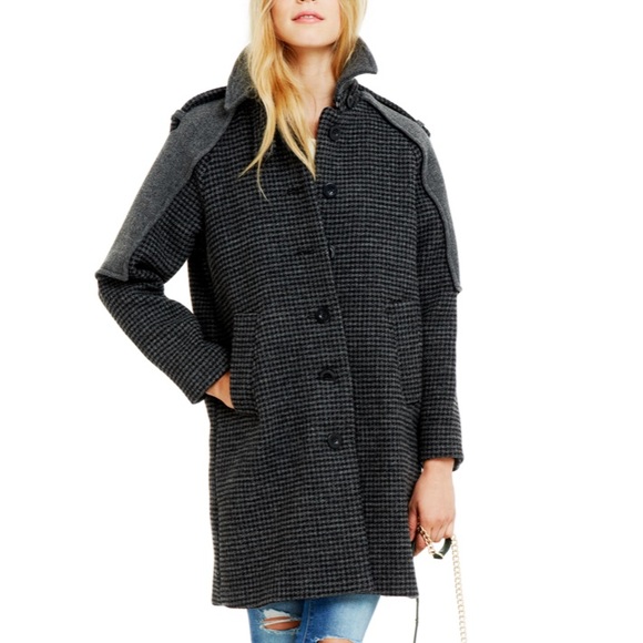 Rebecca Minkoff Tweed Mid-length Jude Coat - Picture 1 of 6